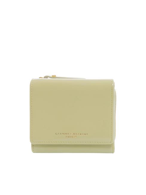 GIANNI CHIARINI WALLET CLUX Cartera de piel compacta ensaladas verdes - Carteras Mujer