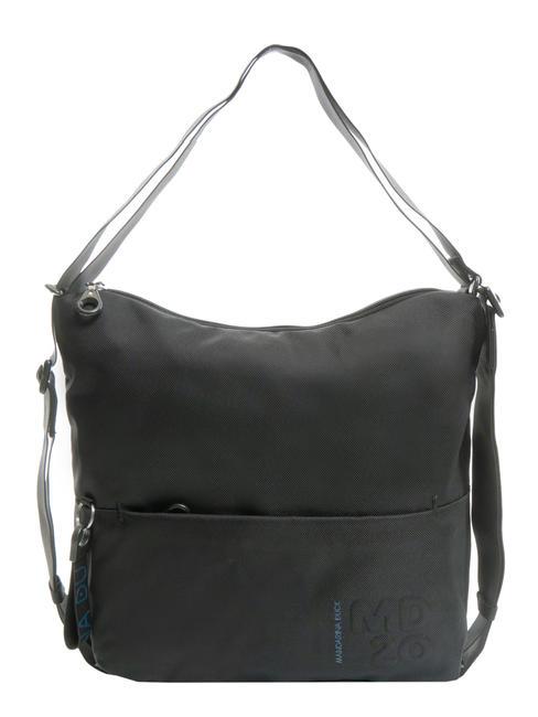 MANDARINA DUCK MD20 Bolso saco convertible en mochila NEGRO - Bolsos Mujer