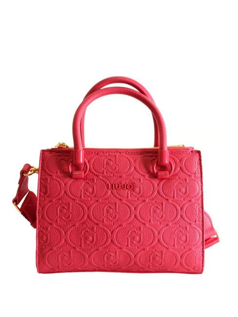 LIUJO EMBOSSED LOGO Bolso de mano, con bandolera larga vida al magenta - Bolsos Mujer