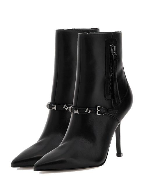 GUESS AYLO Botines altos de piel NEGRO - Zapatos Mujer