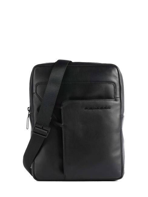 PIQUADRO AYE Bolso de cuero para iPad negro - Bandoleras Hombre