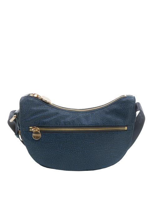 BORBONESE HOBO LUNA MINI ECO LINE Bolsa de hombro azul - Bolsos Mujer