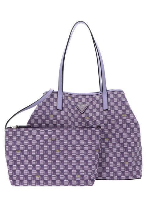 GUESS VIKKY LL Bolsa de hombro logotipo lila - Bolsos Mujer