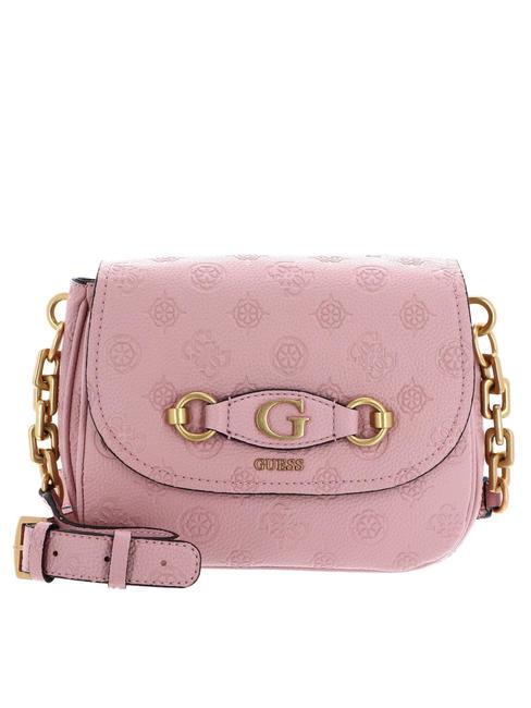 GUESS IZZY PEONY Bolsa de hombro logotipo de rosa de albaricoque - Bolsos Mujer