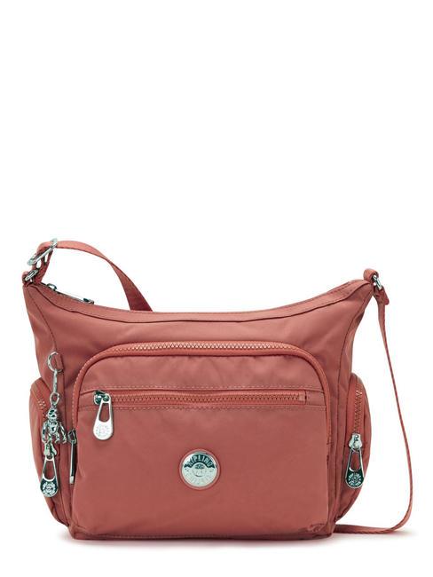 KIPLING GABBIE S Bolso bandolera con compartimentos gran rosa - Bolsos Mujer