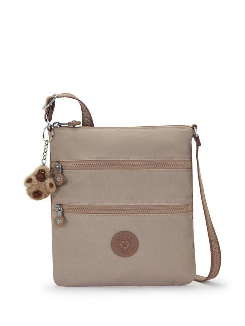 KIPLING KEIKO Bolso bandolera vertical gris pardo polvoriento - Bolsos Mujer