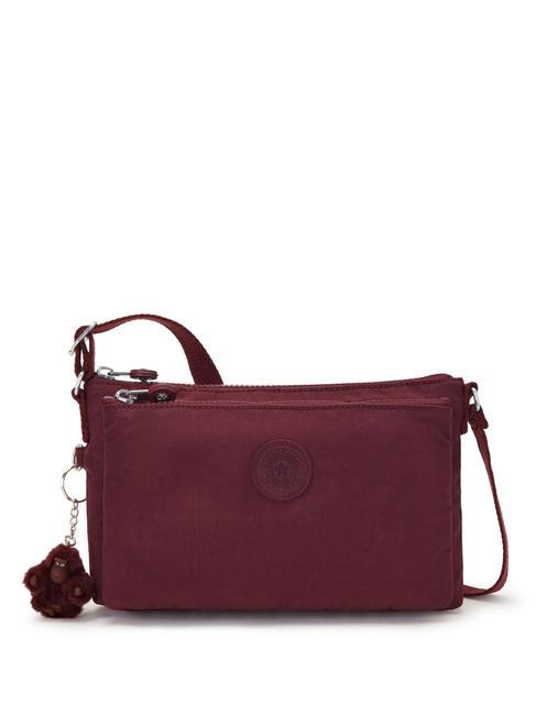 KIPLING MIKAELA Bolso bandolera pequeño merlot - Bolsos Mujer