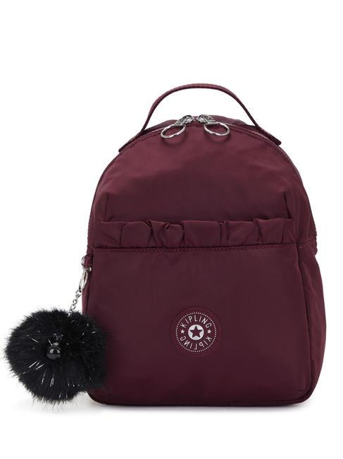 KIPLING ADAM S Mochila Satén Merlot - Bolsos Mujer