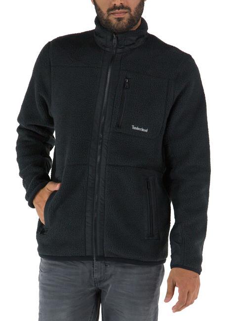 TIMBERLAND MIX MEDIA Sudadera polar con cremallera completa NEGRO - Sudaderas