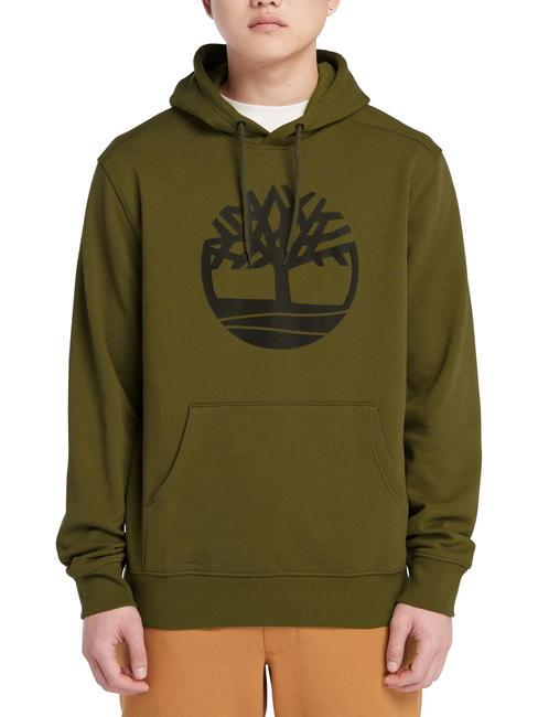 TIMBERLAND TREE LOGO Sudadera oliva oscuro/negro - Sudaderas