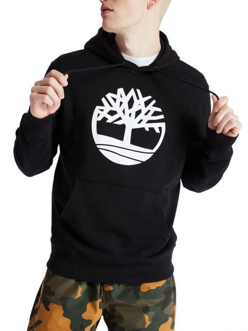 TIMBERLAND TREE LOGO Sudadera blanco negro - Sudaderas