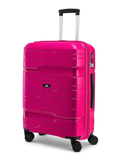 CIAK RONCATO DISCOVERY Trolley mediano, ampliable fucsia - Trolley Rígidos