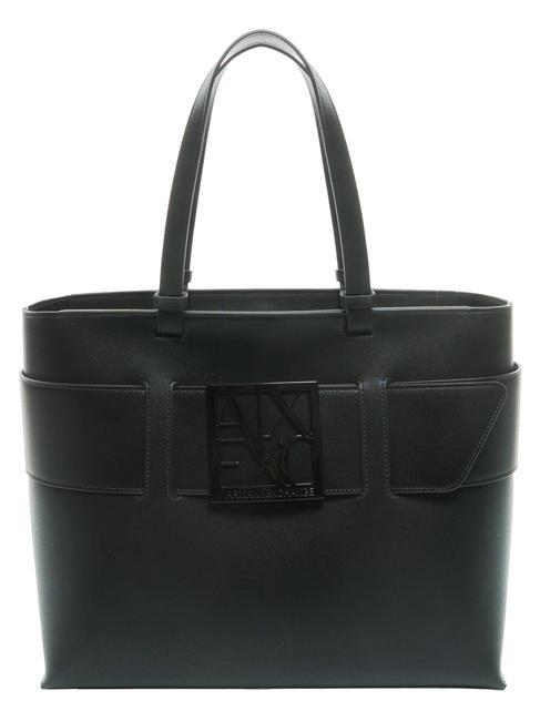 ARMANI EXCHANGE A|X BUCKLE Bolso shopper de hombro negro - Bolsos Mujer