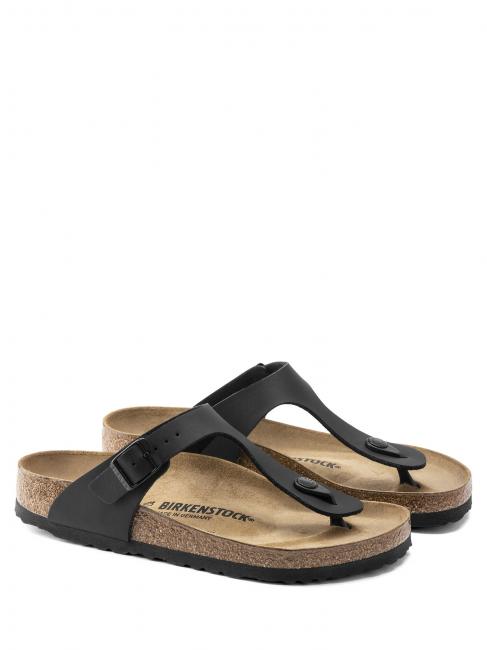 BIRKENSTOCK GIZEH BIRKO-FLOR Sandalia de dedo negro - Zapatos unisex