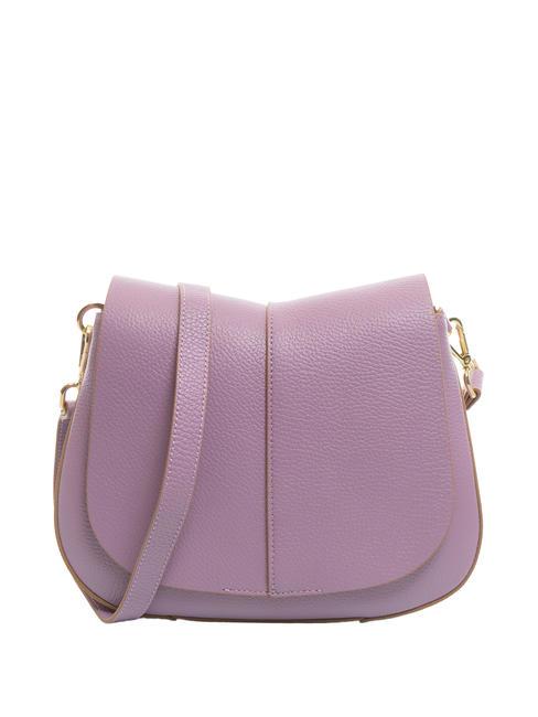 GIANNI CHIARINI HELENA ROUND Bolso de piel con doble bandolera. argyle púrpura - Bolsos Mujer