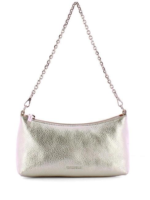 COCCINELLE AURA Mini bolso bandolera, con bandolera SILVER - Bolsos Mujer