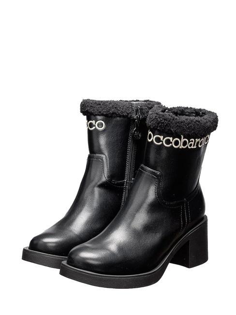 ROCCOBAROCCO LOGO Botines altos con cremallera negro - Zapatos Mujer