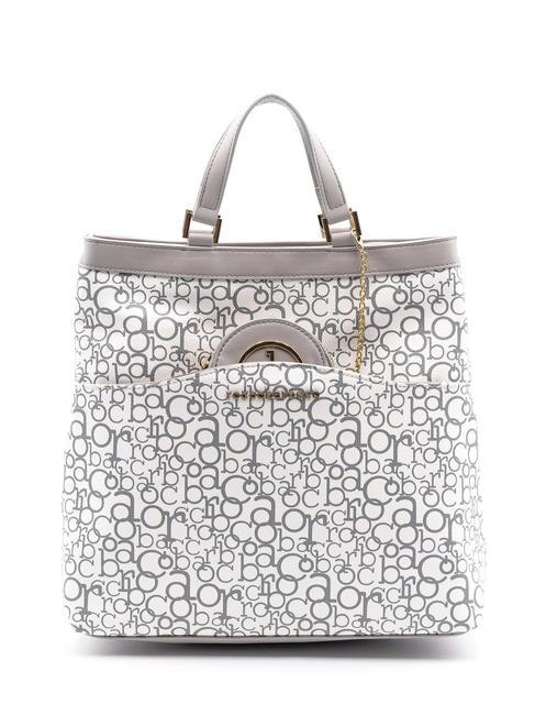 ROCCOBAROCCO GIADA Mochila con asas gris blanco - Bolsos Mujer