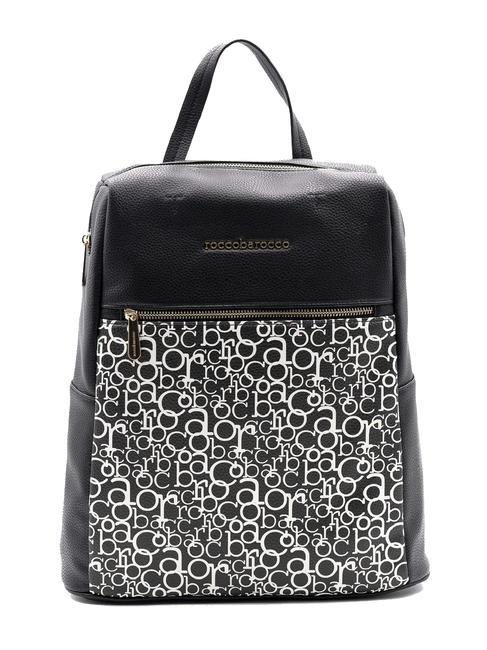 ROCCOBAROCCO AMBRA Mochila con bolsillo negro - Bolsos Mujer