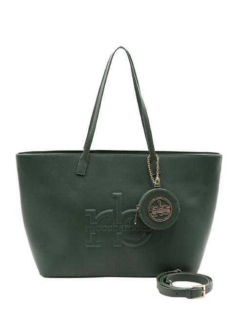 ROCCOBAROCCO PERLA Bolso shopping con bandolera verde - Bolsos Mujer