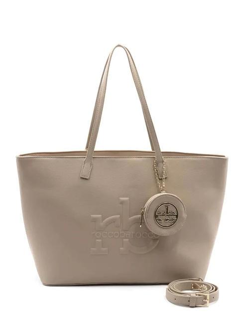 ROCCOBAROCCO PERLA Bolso shopping con bandolera gris pardo - Bolsos Mujer