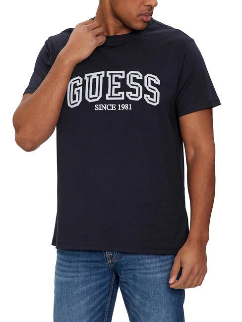 GUESS COLLEGE Camiseta de algodón smartblue - camiseta