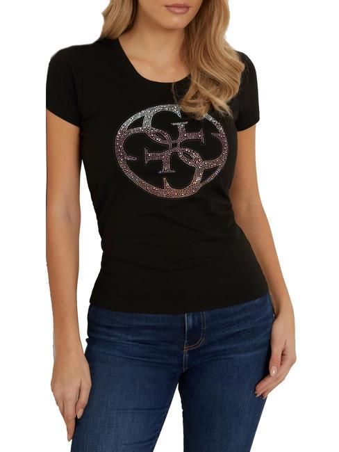 GUESS 4LOGO Camiseta con logo 4G jetbla - camiseta