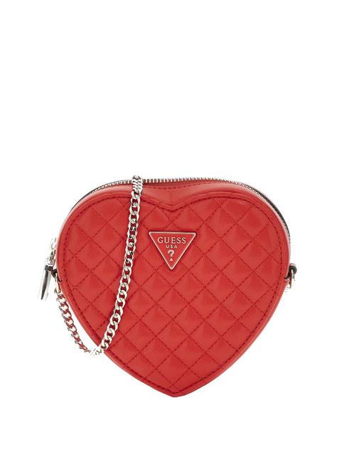 GUESS RIANEE Bolso bandolera micro ROJO - Bolsos Mujer