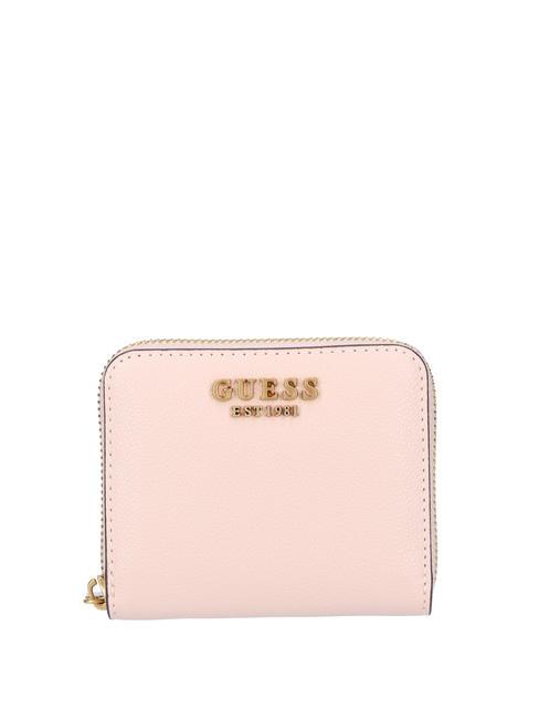 GUESS EMERA Cartera pequeña con cremallera beige claro - Carteras Mujer