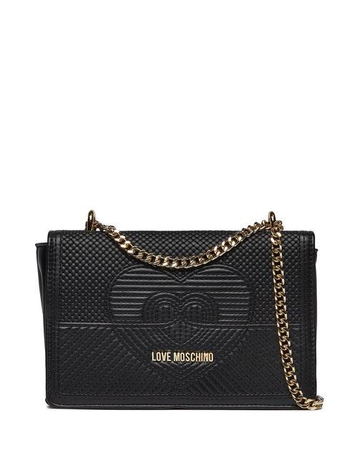 LOVE MOSCHINO QUILTED Bolsa convertible negro - Bolsos Mujer