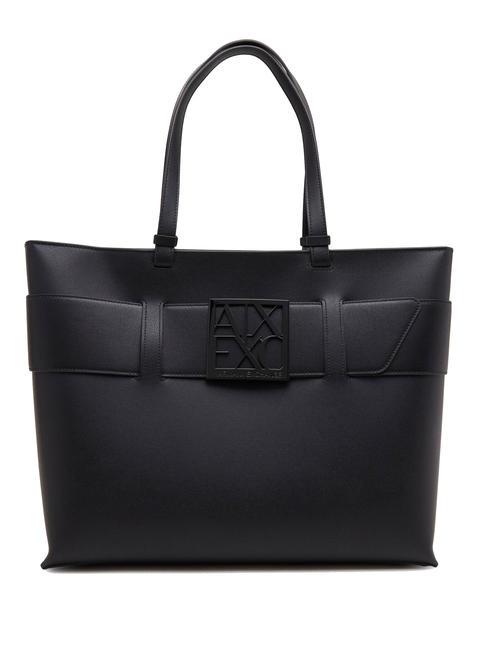 ARMANI EXCHANGE A|X BUCKLE Bolsa de hombro negro - Bolsos Mujer