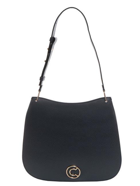 COCCINELLE LEILANI Bolso bandolera de piel martillada Azul marino - Bolsos Mujer