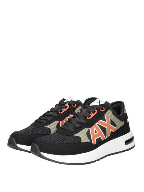 ARMANI EXCHANGE DUSSELDORF Zapatillas Hombre negro+madera+naranja - Zapatos Hombre