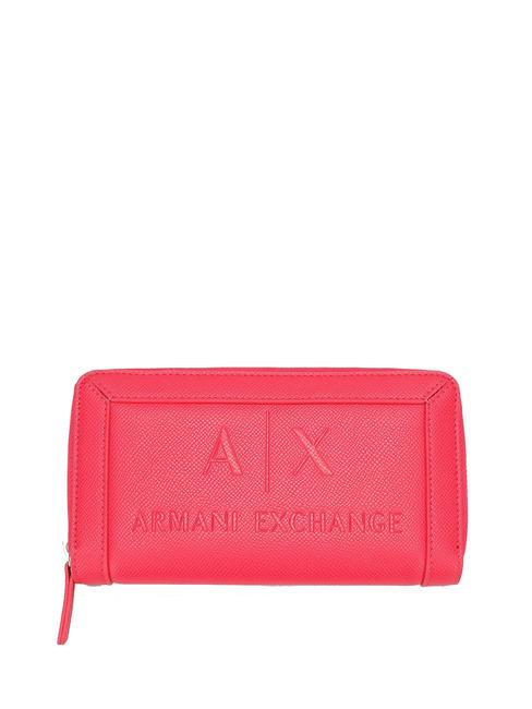 ARMANI EXCHANGE A|X SAFFIANO Cartera grande con cremallera pasión - Carteras Mujer