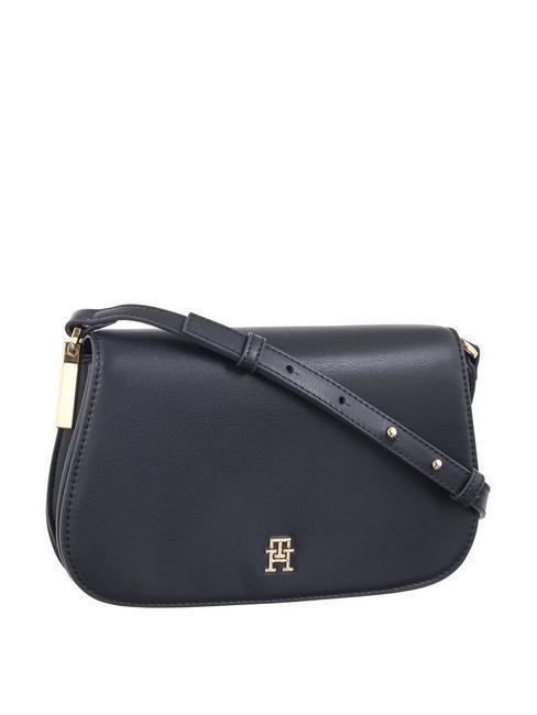 TOMMY HILFIGER TH SPRING CHIC Bolso bandolera con solapa espacio azul - Bolsos Mujer