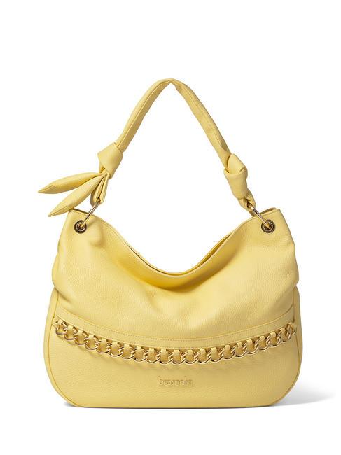 BRACCIALINI NORA Bolso bolso de cuero amarillo - Bolsos Mujer