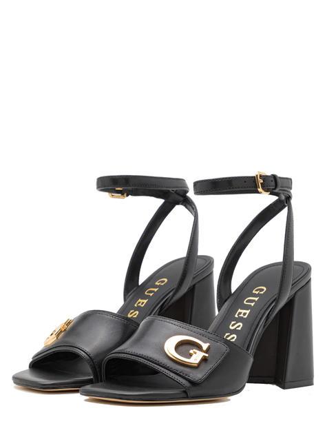 GUESS KERNARA Sandalias altas de piel NEGRO - Zapatos Mujer