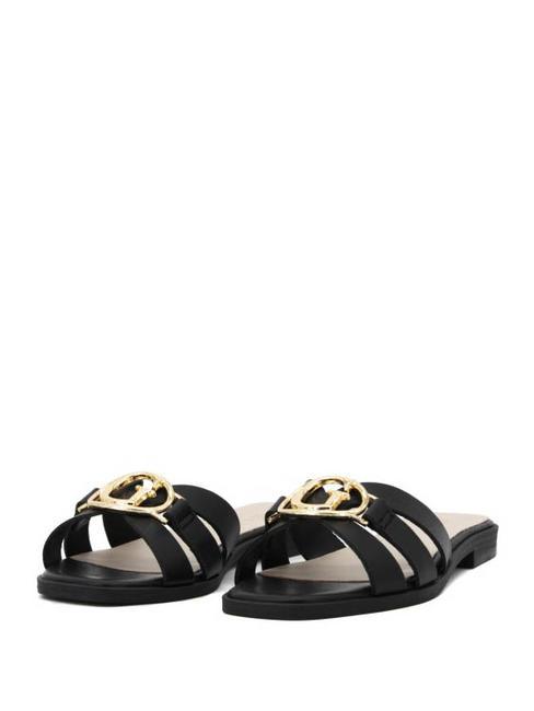 GUESS SYMO  Sandalias de cuero NEGRO - Zapatos Mujer