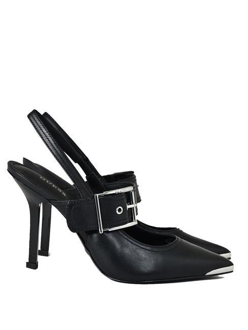 GUESS AYAR Zapatos de salón destalonados de piel NEGRO - Zapatos Mujer