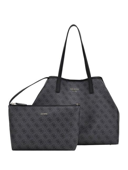 GUESS VIKKY Bolso tote con clutch carbón - Bolsos Mujer