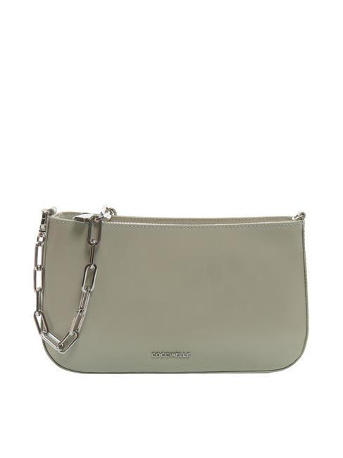 COCCINELLE LILY SHINY CALF Bolso mini de piel con asa de cadena mora - Bolsos Mujer