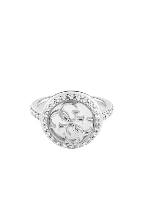 GUESS LIFE IN 4G Anillo con logo y cristales. SILVER - Anillos