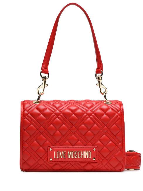 LOVE MOSCHINO QUILTED Bolso bandolera acolchado rojo - Bolsos Mujer