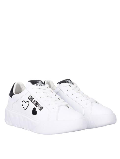 LOVE MOSCHINO HEART45 Zapatillas de piel ICE - Zapatos Mujer