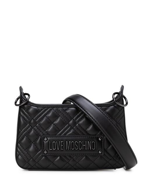 LOVE MOSCHINO QUILTED Bolso bandolera con bandolera negro - Bolsos Mujer