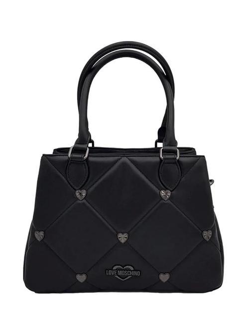 LOVE MOSCHINO GOLD HEART Bolso de mano, con bandolera negro - Bolsos Mujer