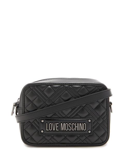 LOVE MOSCHINO QUILTED Bolso de hombro para cámara negro - Bolsos Mujer