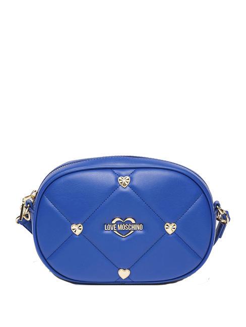 LOVE MOSCHINO GOLD HEART Mini bolso de hombro Oceano - Bolsos Mujer