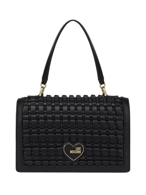 LOVE MOSCHINO HEART LOGO Bolso de mano, con bandolera negro - Bolsos Mujer