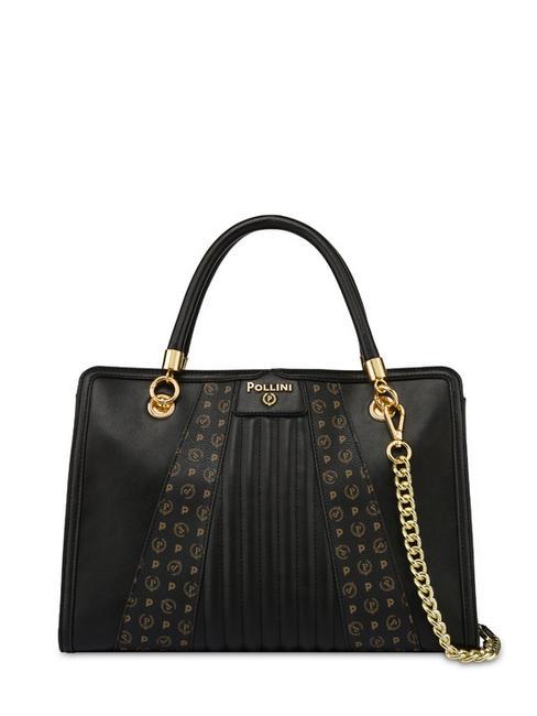 POLLINI SHELL Bolso de mano con bandolera negro - Bolsos Mujer